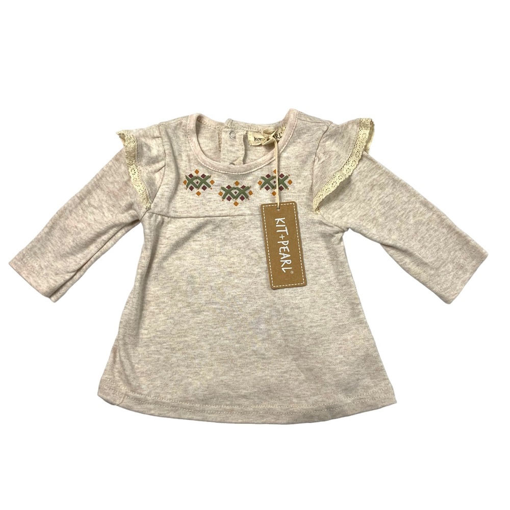Kit + Pearl Long Sleeve Top Sz 0-3 Months